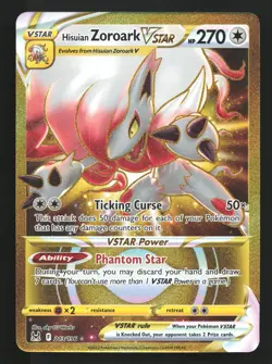 Hisuian Zoroark VSTAR 213/196 SWSH11: Lost Origin Secret Rare Pokemon Card - Image 1