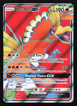 Ho-Oh GX (Full Art) 131/147 SM - Burning Shadows Ultra Rare Pokemon Card - Image 1