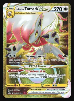 Hisuian Zoroark VSTAR 213/196 SWSH11: Lost Origin Secret Rare Pokemon Card - Image 1