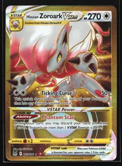 Hisuian Zoroark VSTAR 213/196 Lost Origin Secret Rare Pokemon Card - Image 1