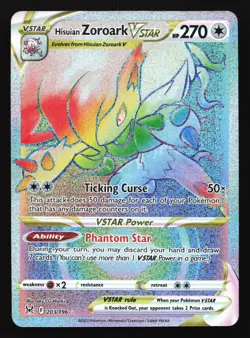 Hisuian Zoroark VSTAR 203/196 SWSH11: Lost Origin Secret Rare Pokemon Card - Image 1