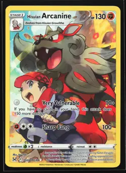 Hisuian Arcanine TG08 Lost Origin Trainer Gallery Ultra Rare Pokemon Card - Image 1