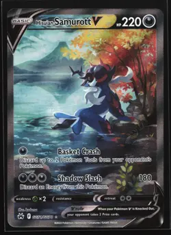Hisuian Samurott V GG51 Crown Zenith Galarian Gallery Ultra Rare Pokemon Card - Image 1