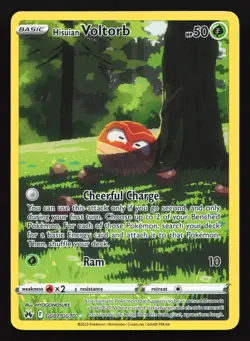 Hisuian Voltorb GG01 Crown Zenith Galarian Gallery Ultra Rare Pokemon Card - Image 1