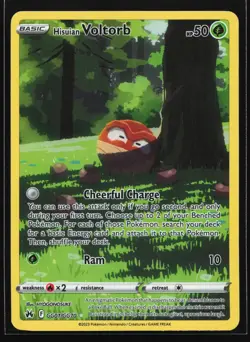 Hisuian Voltorb GG01 Crown Zenith Galarian Gallery Ultra Rare Pokemon Card - Image 1