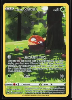 Hisuian Voltorb GG01 Crown Zenith: Galarian Gallery Ultra Rare Pokemon Card - Image 1