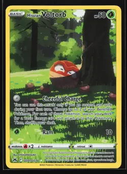 Hisuian Voltorb GG01/GG70 Crown Zenith: Galarian Gallery Ultra Rare Pokemon Card - Image 1