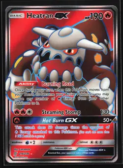 Heatran GX (Full Art) 216/236 SM - Unified Minds Ultra Rare Pokemon Card - Image 1