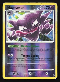 Haunter 41/99 Arceus Reverse Holo Pokemon Card - Image 1