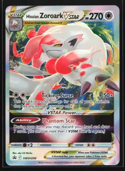 Hisuian Zoroark VSTAR SWSH298 Sword & Shield Black Star Promo Pokemon Card - Image 1