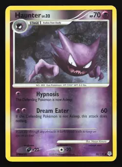 Haunter 50/130 Diamond and Pearl Reverse Holo Pokemon Card - Image 1