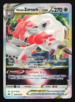 Hisuian Zoroark VSTAR SWSH298 SWSH: Sword & Shield Black Star Promo Pokemon Card - Image 1