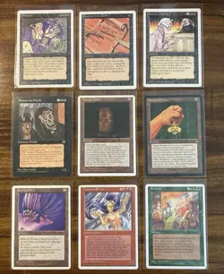 MTG✨THE POKER 9 ANTE CARD SET✨Reserve List LP/NM RARE Banned Magic Cards - Image 1