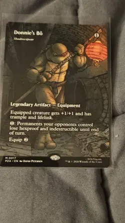 Donnie's Bo - Shadowspear (Borderless) TMNT MTG Plus Bonus Rare!!! - Image 1