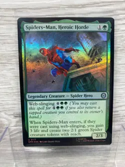 2025 Magic the Gathering Marvel Spider-man Heroic Horde Foil NM - Image 1