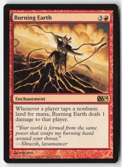 MTG - Burning Earth #130 - Regular - M14 Magic 2014 - Image 1