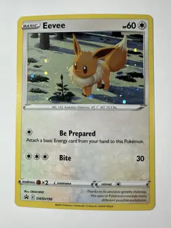 Pokemon Eevee SWSH190 – Black Star Promo – Cosmos Holo - Image 1