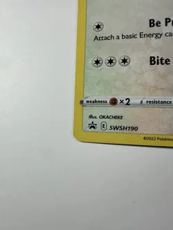 Pokemon Eevee SWSH190 – Black Star Promo – Cosmos Holo - Image 2