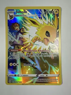 Pokemon Jolteon TG04/TG30 – Crown Zenith Galarian Gallery – Full Art Holo - Image 2