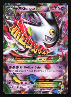 M Gengar EX XY166 XY Black Star Promo Pokemon Card - Image 1