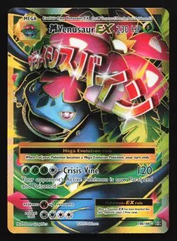 M Venusaur EX (Full Art) 100/108 XY - Evolutions Ultra Rare Pokemon Card - Image 1