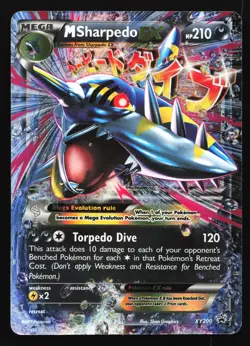 M Sharpedo EX XY200 XY Black Star Promo Pokemon Card - Image 1