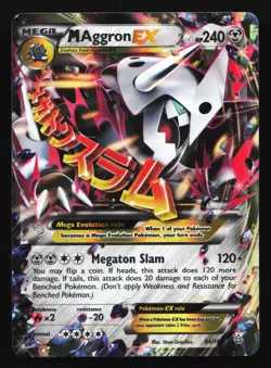 M Aggron EX 94/160 XY - Primal Clash Ultra Rare Pokemon Card - Image 1