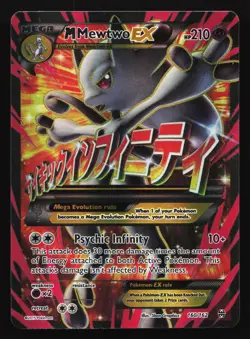 M Mewtwo EX (160 Full Art) 160/162 XY - BREAKthrough Ultra Rare Pokemon Card - Image 1