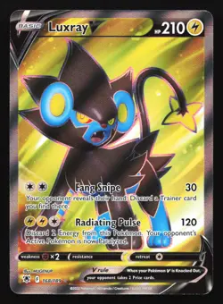 Luxray V (Full Art) 168/189 SWSH10: Astral Radiance Ultra Rare Pokemon Card - Image 1