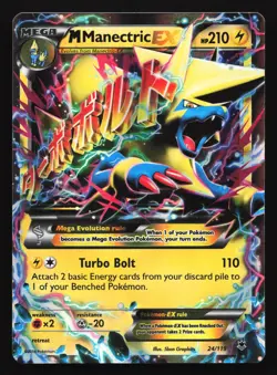 M Manectric EX 24/119 XY - Phantom Forces Ultra Rare Pokemon Card - Image 1