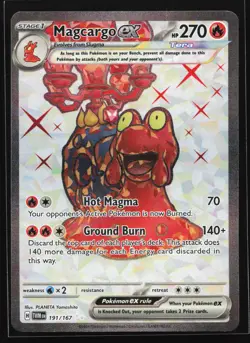 Magcargo ex 191/167 SV06: Twilight Masquerade Ultra Rare Pokemon Card - Image 1