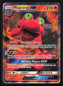 Magcargo GX 44/214 SM - Lost Thunder Ultra Rare Pokemon Card - Image 1