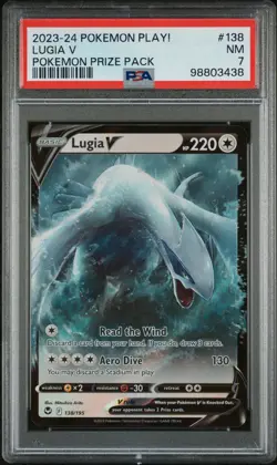 MISLABELED PSA 7 Lugia V 138/195 Silver Tempest Ultra Rare Pokemon Card - Image 1