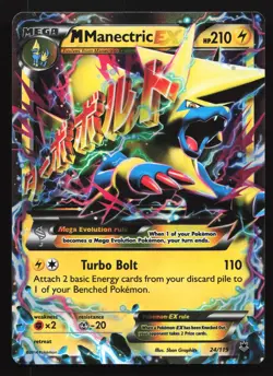M Manectric EX 24/119 XY - Phantom Forces Ultra Rare Pokemon Card - Image 1