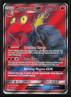 Magcargo GX (Full Art) 198/214 SM - Lost Thunder Ultra Rare Pokemon Card - Image 1
