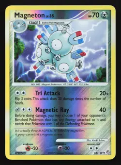 Magneton 54/130 Diamond & Pearl Reverse Holo Pokemon Card - Image 1