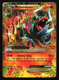 M Houndoom EX 22/162 XY - BREAKthrough Ultra Rare Pokemon Card - Image 1