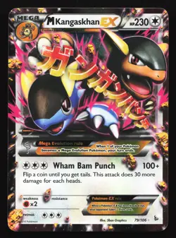 M Kangaskhan EX 79/106 XY - Flashfire Ultra Rare Pokemon Card - Image 1