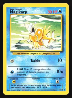 Magikarp 35/102 Base Set Uncommon Pokemon Card - Image 1