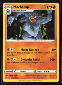 Machamp SWSH053 SWSH: Sword & Shield Black Star Promo Pokemon Card - Image 1