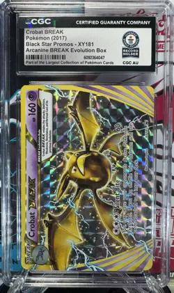 Crobat BREAK XY181 - CGC 1 Of 1 World Record Slab - Horizontal Print - Pokemon - Image 1