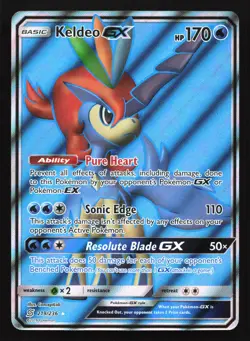 Keldeo GX (Full Art) 219/236 SM - Unified Minds Ultra Rare Pokemon Card - Image 1