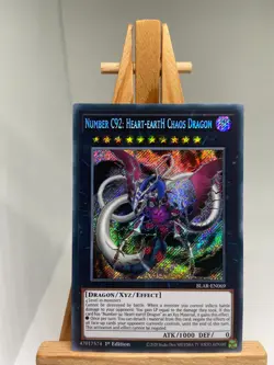 Number C92: Heart-eartH Chaos Dragon - Secret Rare 1st Ed BLAR-EN069 NM YuGiOh - Image 1