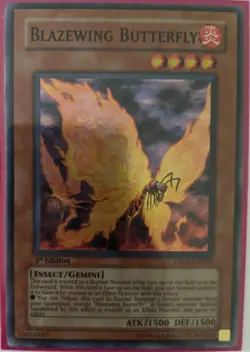 YuGiOh Blazewing Butterfly Super Rare 1st Edition TAEV-EN089 - Image 1