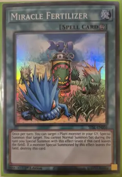 YuGiOh Miracle Fertilizer Super Rare 1st Edition SESL-EN056 - Image 1