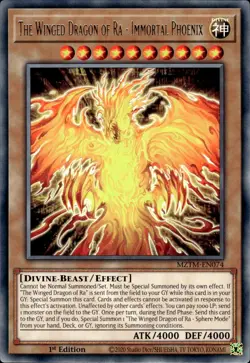 The Winged Dragon Of Ra - Immortal Phoenix - Rare 1st MZTM-EN074 - NM - YuGiOh - Image 1