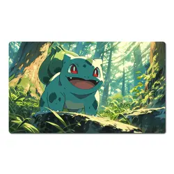 Bulbasaur Board Game Pokemon Playmat PTCG TCG CCG Pad Trading Card Games Mat - Image 1