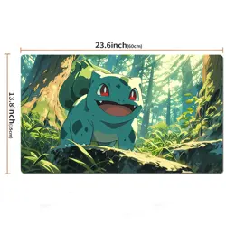 Bulbasaur Board Game Pokemon Playmat PTCG TCG CCG Pad Trading Card Games Mat - Image 2