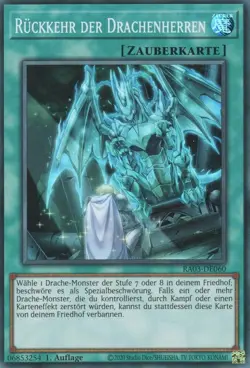 yugioh Ruckkehr der Drachenherren RA03-DE060 ULTRA RARE DEUTSCH - Image 1