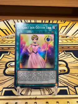 Yugioh Verdikt der Gottin Urd Super Rare SHVA-DE010 - Image 1
